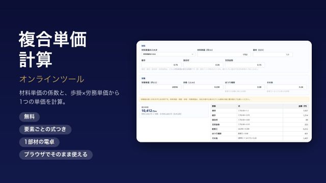 複合単価計算