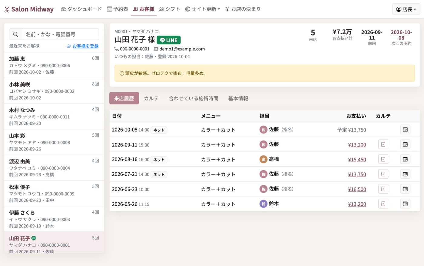 会員登録は、LINE でかんたんに